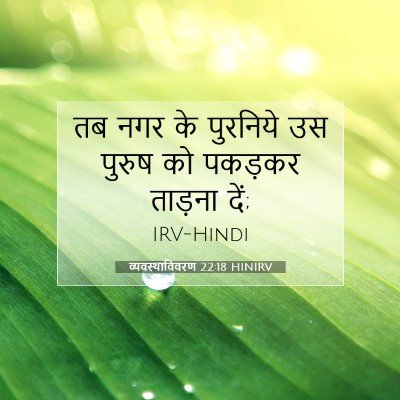 व्यवस्थाविवरण 22:18 HINIRV बाइबल आयत इमेज
