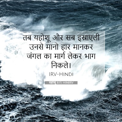 यहोशू 8:15 HINIRV बाइबल आयत इमेज