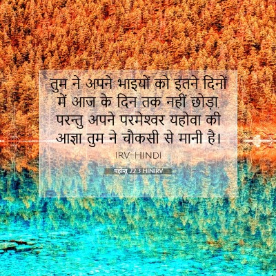 यहोशू 22:3 बाइबल आयत की व्याख्या