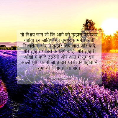यहोशू 23:13 बाइबल आयत की व्याख्या