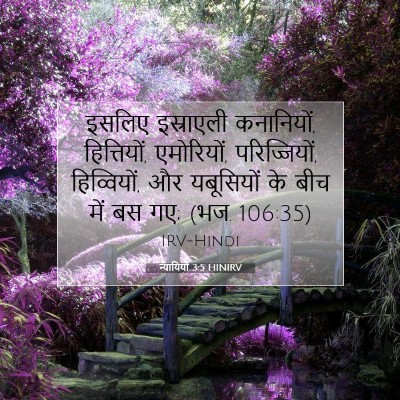 न्यायियों 3:5 HINIRV बाइबल आयत इमेज