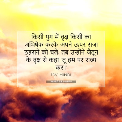 न्यायियों 9:8 HINIRV बाइबल आयत इमेज