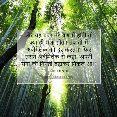 न्यायियों 9:29 HINIRV बाइबल आयत इमेज