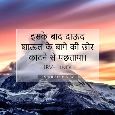 1 शमूएल 24:5 HINIRV बाइबल आयत इमेज