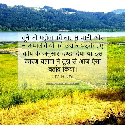 1 शमूएल 28:18 HINIRV बाइबल आयत इमेज