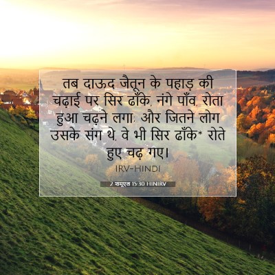 2 शमूएल 15:30 HINIRV बाइबल आयत इमेज