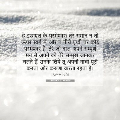 1 राजाओं 8:23 HINIRV बाइबल आयत इमेज