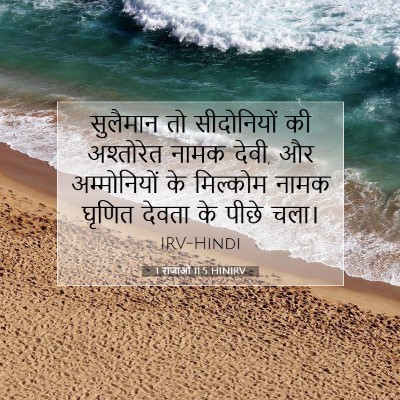 1 राजाओं 11:5 HINIRV बाइबल आयत इमेज