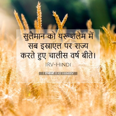 1 राजाओं 11:42 HINIRV बाइबल आयत इमेज