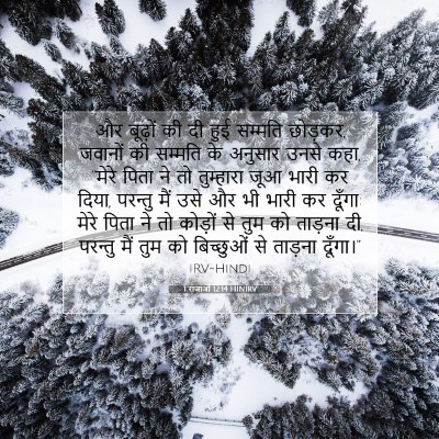 1 राजाओं 12:14 HINIRV बाइबल आयत इमेज
