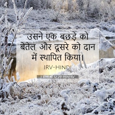 1 राजाओं 12:29 HINIRV बाइबल आयत इमेज