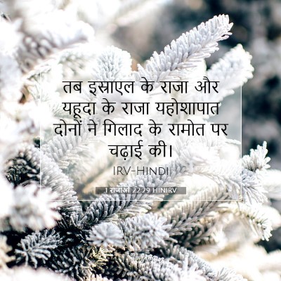 1 राजाओं 22:29 HINIRV बाइबल आयत इमेज