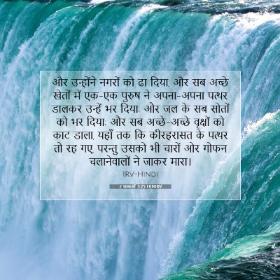 2 राजाओं 3:25 HINIRV बाइबल आयत इमेज