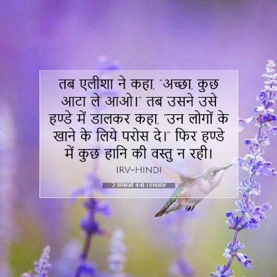 2 राजाओं 4:41 HINIRV बाइबल आयत इमेज