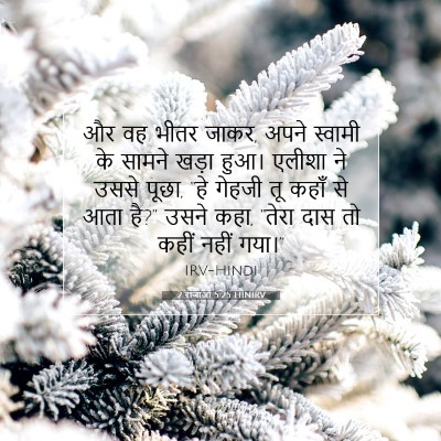 2 राजाओं 5:25 HINIRV बाइबल आयत इमेज