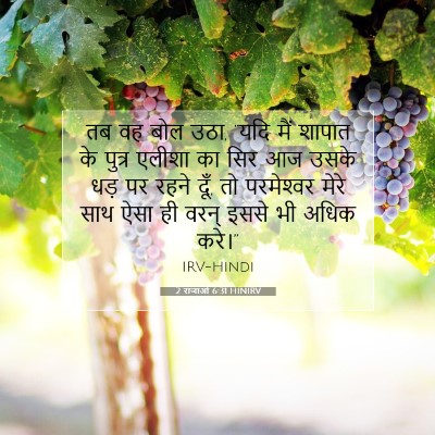 2 राजाओं 6:31 HINIRV बाइबल आयत इमेज