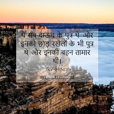 1 इतिहास 3:9 HINIRV बाइबल आयत इमेज