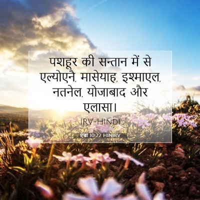 एज्रा 10:22 HINIRV बाइबल आयत इमेज