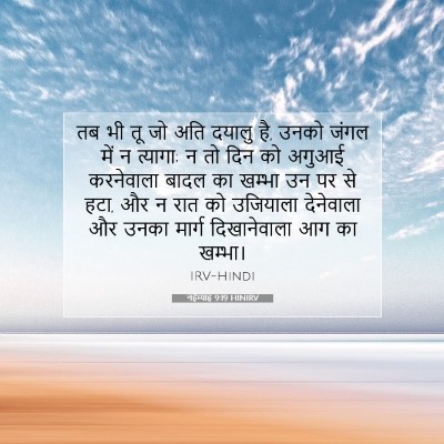 नहेम्याह 9:19 HINIRV बाइबल आयत इमेज