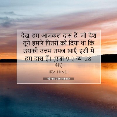 नहेम्याह 9:36 HINIRV बाइबल आयत इमेज