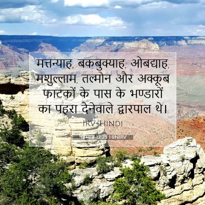 नहेम्याह 12:25 HINIRV बाइबल आयत इमेज