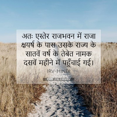 एस्तेर 2:16 HINIRV बाइबल आयत इमेज
