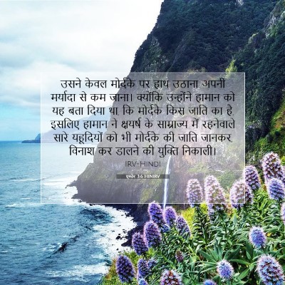 एस्तेर 3:6 HINIRV बाइबल आयत इमेज
