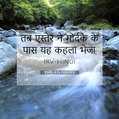 एस्तेर 4:15 HINIRV बाइबल आयत इमेज