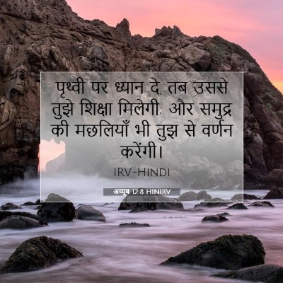 अय्यूब 12:8 HINIRV बाइबल आयत इमेज