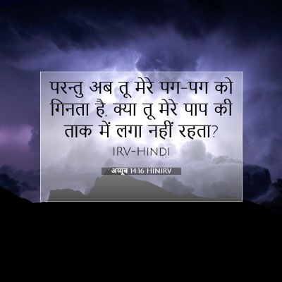 अय्यूब 14:16 HINIRV बाइबल आयत इमेज