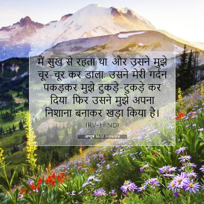 अय्यूब 16:12 HINIRV बाइबल आयत इमेज