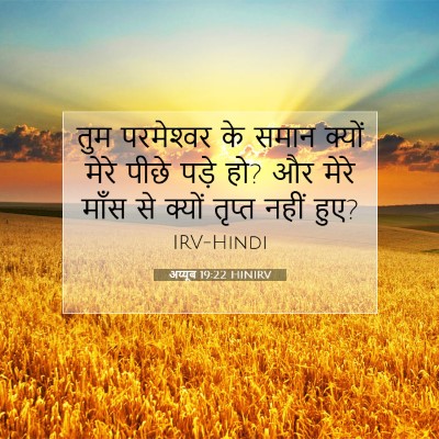 अय्यूब 19:22 HINIRV बाइबल आयत इमेज