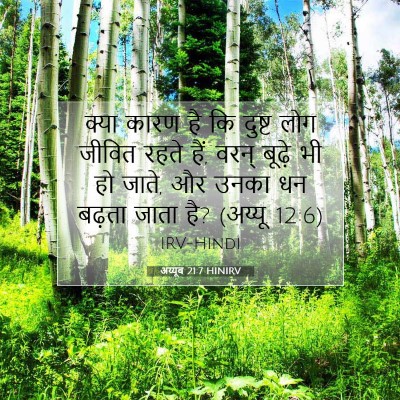 अय्यूब 21:7 HINIRV बाइबल आयत इमेज