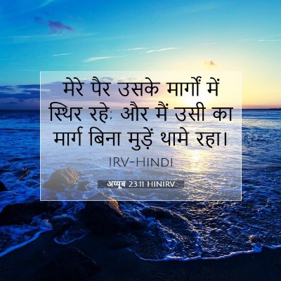 अय्यूब 23:11 HINIRV बाइबल आयत इमेज