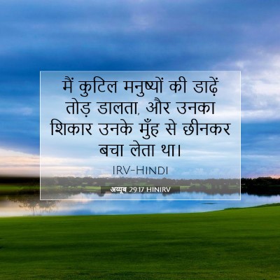 अय्यूब 29:17 HINIRV बाइबल आयत इमेज