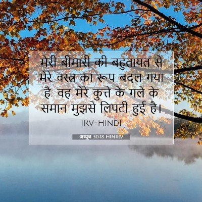 अय्यूब 30:18 HINIRV बाइबल आयत इमेज