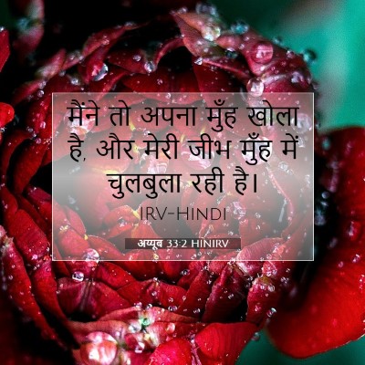 अय्यूब 33:2 HINIRV बाइबल आयत इमेज