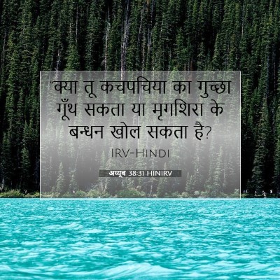 अय्यूब 38:31 HINIRV बाइबल आयत इमेज