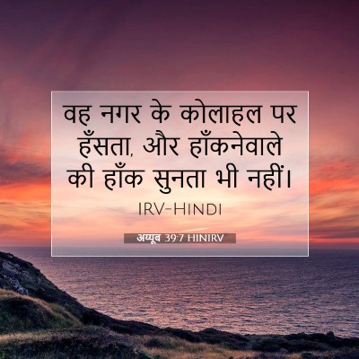 अय्यूब 39:7 HINIRV बाइबल आयत इमेज