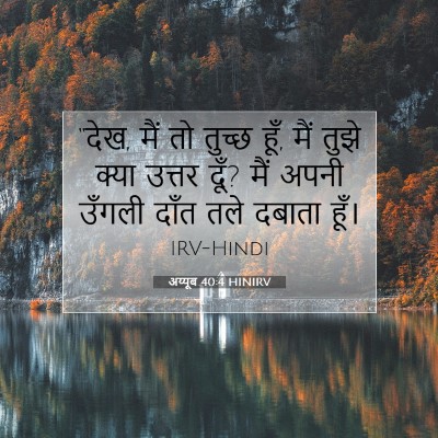 अय्यूब 40:4 HINIRV बाइबल आयत इमेज