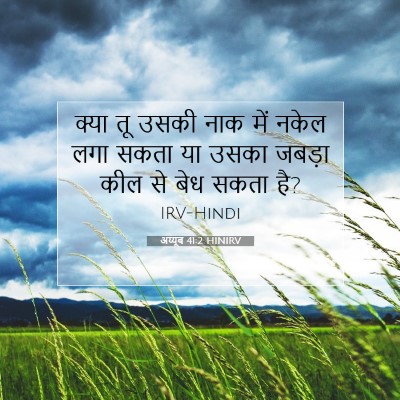 अय्यूब 41:2 HINIRV बाइबल आयत इमेज