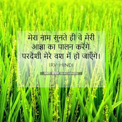 भजन संहिता 18:44 HINIRV बाइबल आयत इमेज
