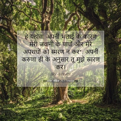 भजन संहिता 25:7 बाइबल आयत की व्याख्या