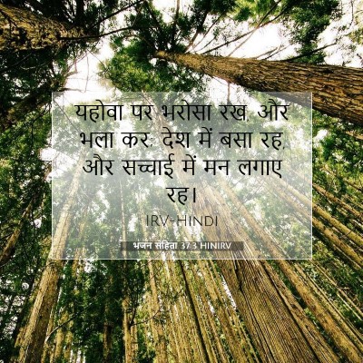 भजन संहिता 37:3 HINIRV बाइबल आयत इमेज