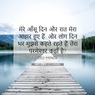 भजन संहिता 42:3 HINIRV बाइबल आयत इमेज