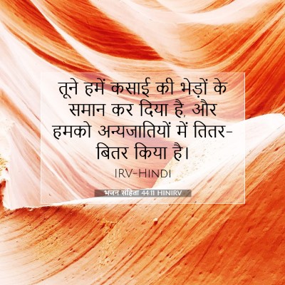 भजन संहिता 44:11 HINIRV बाइबल आयत इमेज