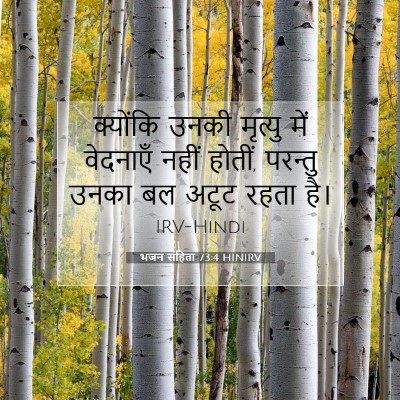भजन संहिता 73:4 HINIRV बाइबल आयत इमेज