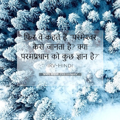 भजन संहिता 73:11 HINIRV बाइबल आयत इमेज