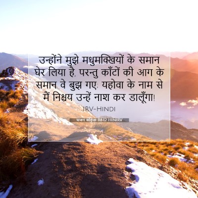 भजन संहिता 118:12 बाइबल आयत की व्याख्या