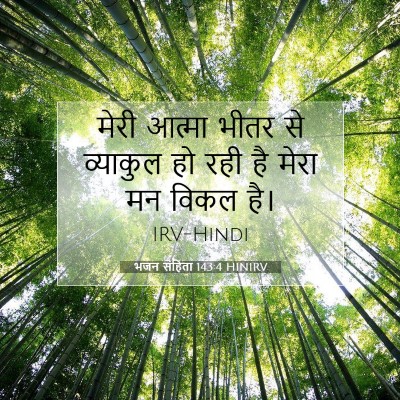 भजन संहिता 143:4 HINIRV बाइबल आयत इमेज